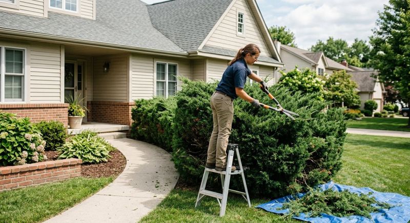 Juniper Bush Trimming Service